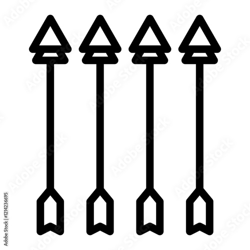 Elven Arrow Vector Design Icon Style