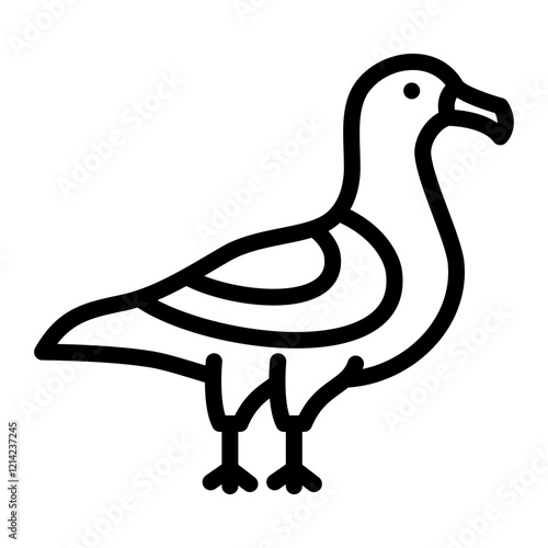 Seagull Vector Design Icon Style photo