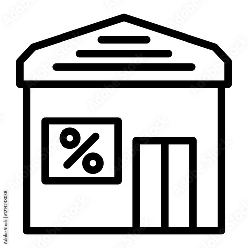Mortgage rates Vector Design Icon Style
