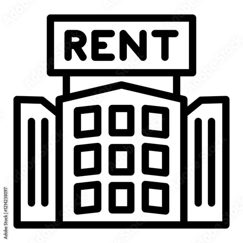 Rental market Vector Design Icon Style