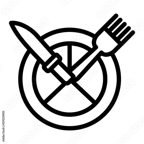 Portion control Vector Design Icon Style