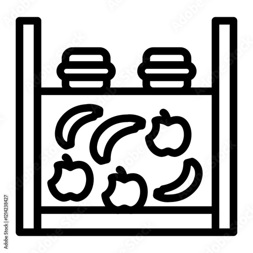 Food storage Vector Design Icon Style