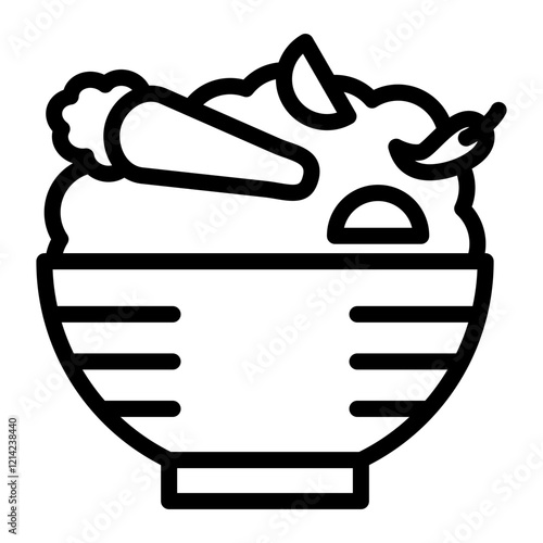 Fresh ingredients Vector Design Icon Style