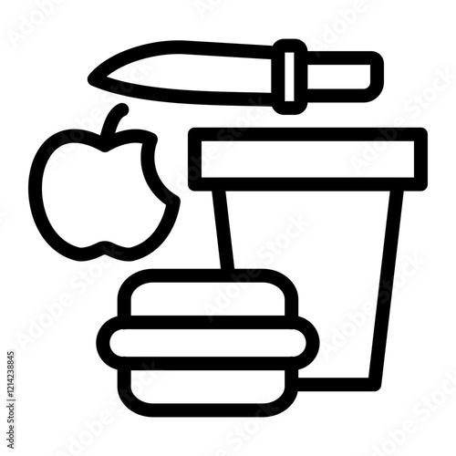 Meal rotation Vector Design Icon Style