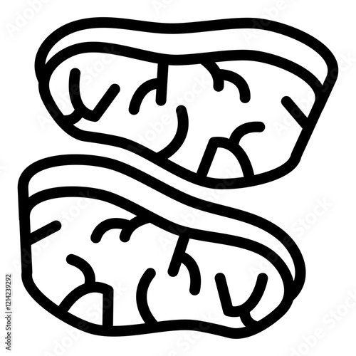 Tenderloin cut Vector Design Icon Style