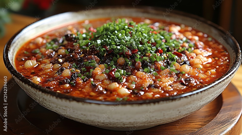 Spicy Sichuan Peppercorn Dish, Restaurant Setting