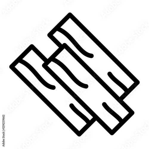 Sawdust pile Vector Design Icon Style