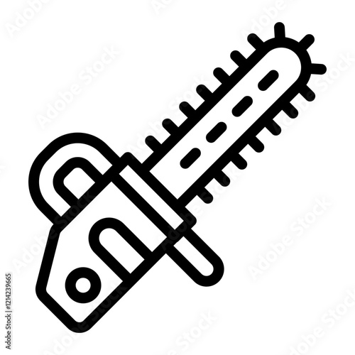 Chainsaw Vector Design Icon Style