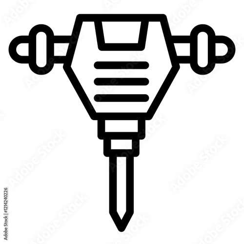 Jackhammer Vector Design Icon Style