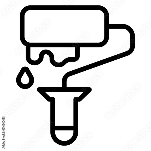 Paint Roller Vector Design Icon Style