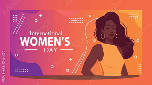 International Women's Day Celebration with Bold Feminine Design