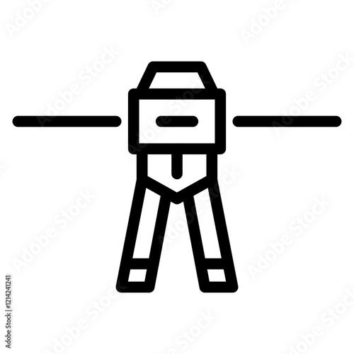 Surveyor's Tripod Vector Design Icon Style