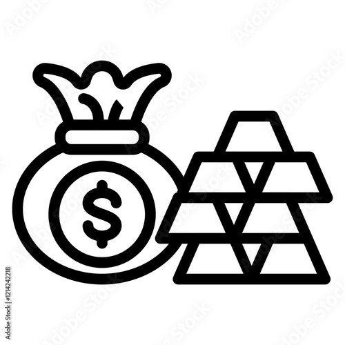 Wealth Vector Design Icon Style