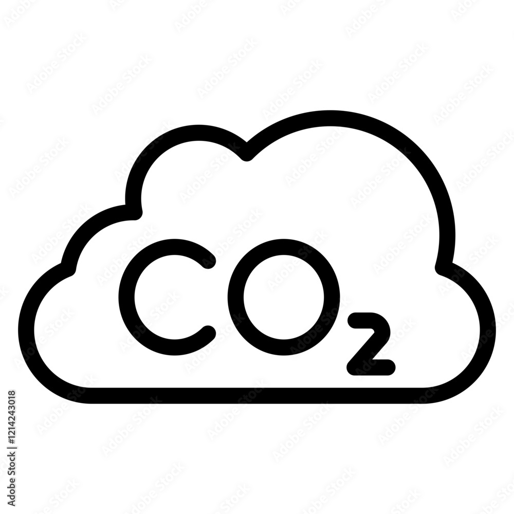 Carbon Neutral Vector Design Icon Style Carbon Neutral Vector Design Icon Style