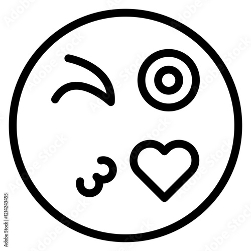 Flirtatious Vector Design Icon Style