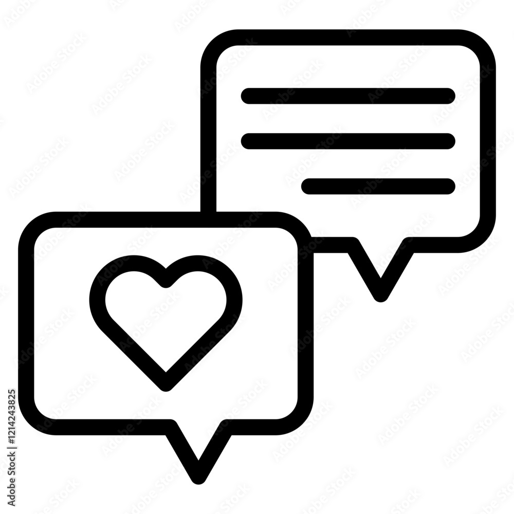 Love Chatroom Vector Design Icon Style Love Chatroom Vector Design Icon Style