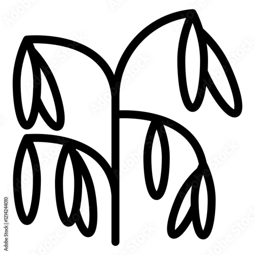Oats Vector Design Icon Style