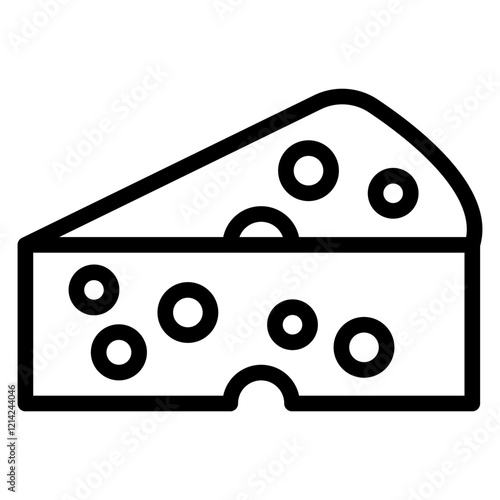 Cheese Vector Design Icon Style