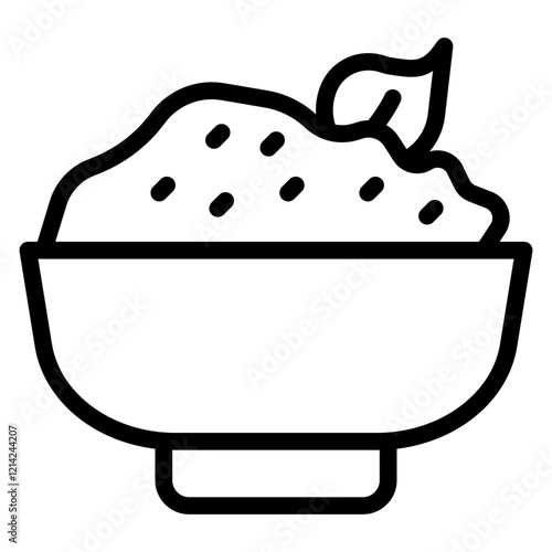 Cottage Cheese Vector Design Icon Style