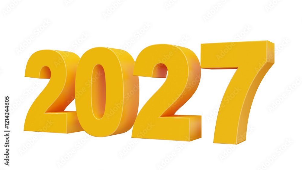 Realistic 2027 3d Text Realistic 2027 3d Text