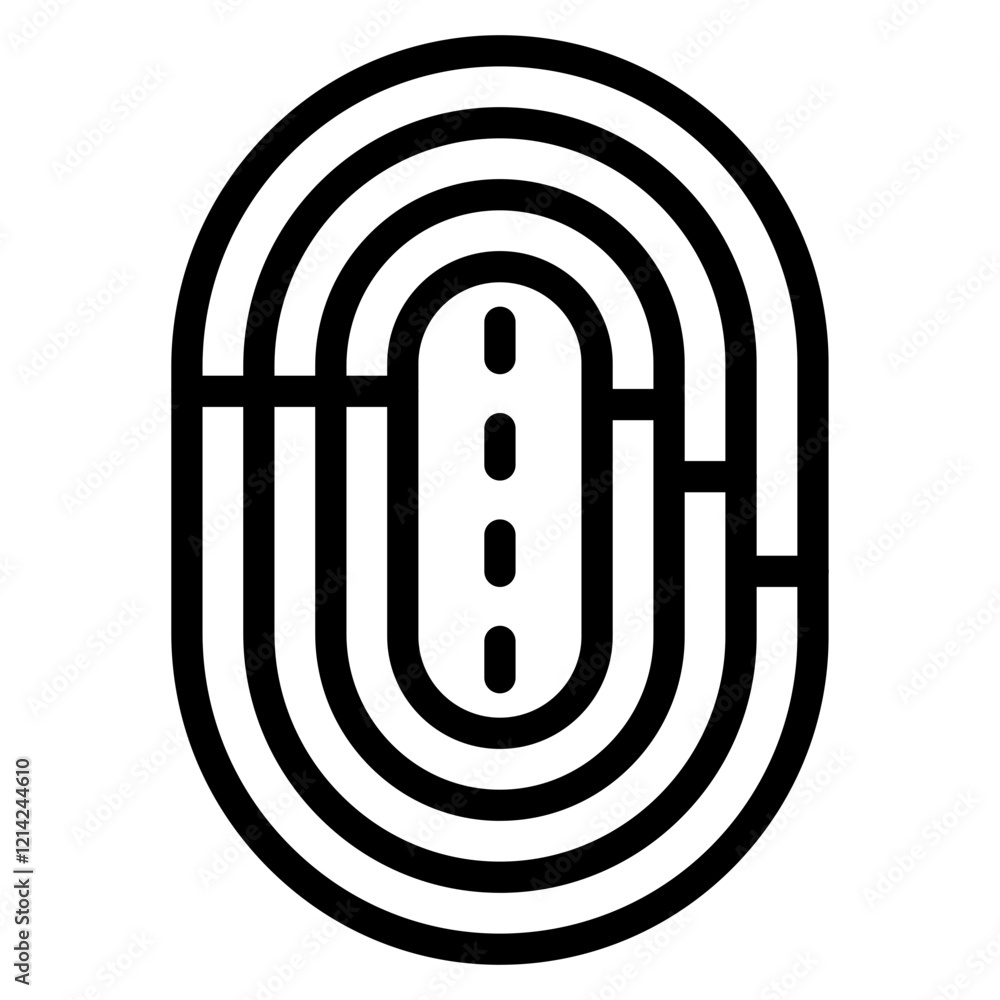 Running Track Vector Design Icon Style Running Track Vector Design Icon Style