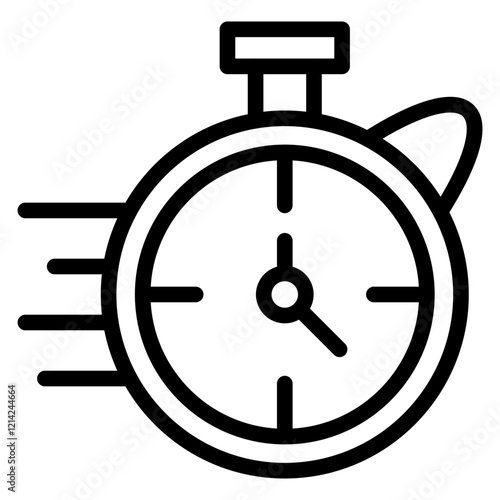 Stopwatch Vector Design Icon Style