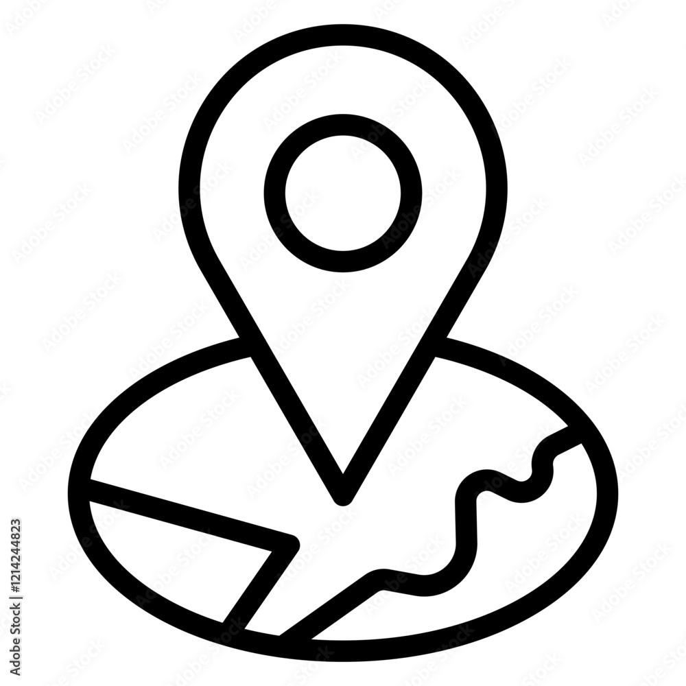 Location Pin Vector Design Icon Style Location Pin Vector Design Icon Style