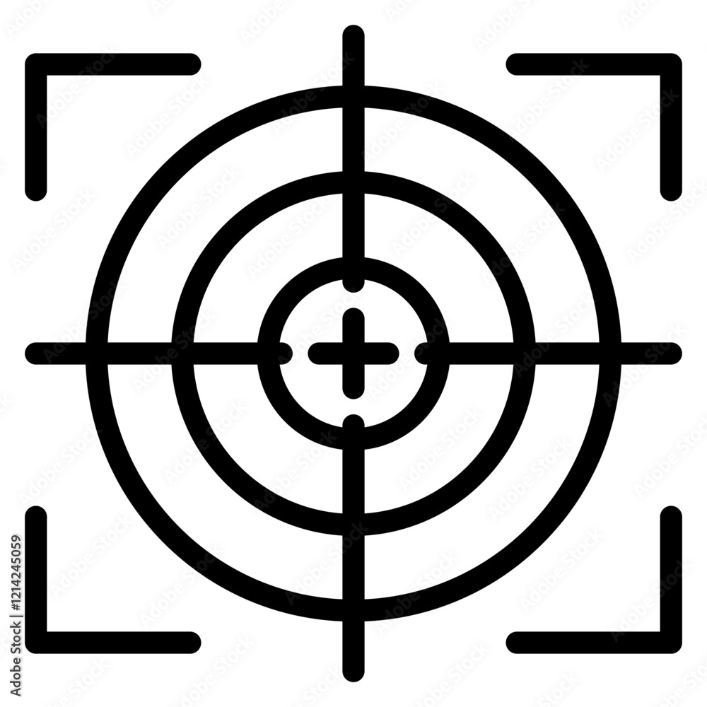 Crosshair Vector Design Icon Style Crosshair Vector Design Icon Style