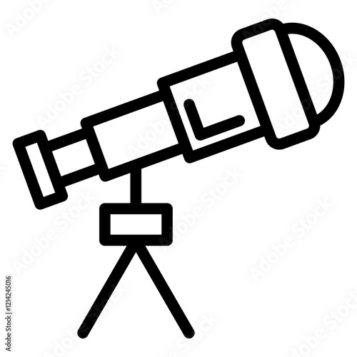 Telescope Vector Design Icon Style