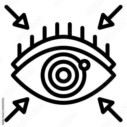 Focus Vector Design Icon Style