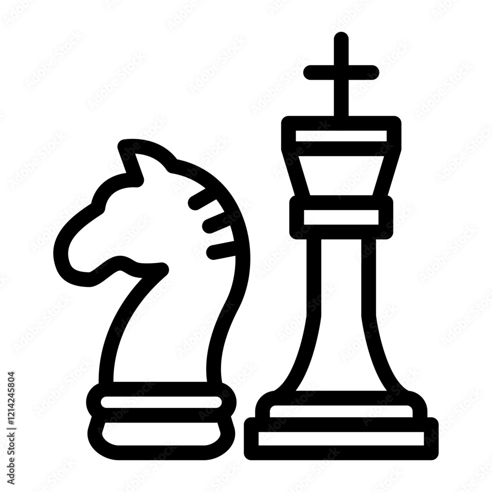 Chess Vector Design Icon Style Chess Vector Design Icon Style