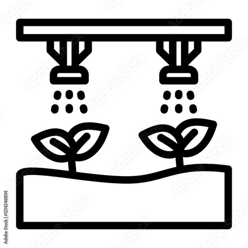 Drip Irrigation Vector Design Icon Style