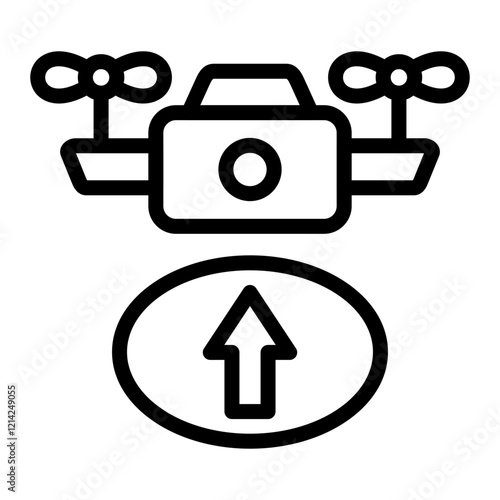 Takeoff Vector Design Icon Style