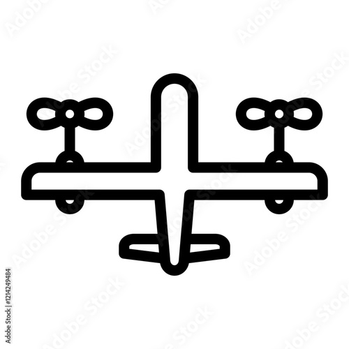 Stealth Drone Vector Design Icon Style