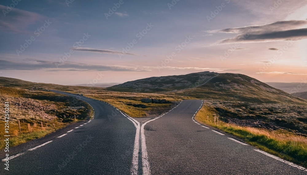 Naklejka premium 分かれ道