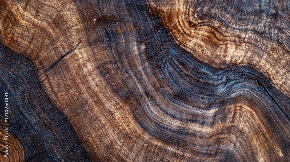 Naklejka premium Walnut wood texture, walnut planks texture background.