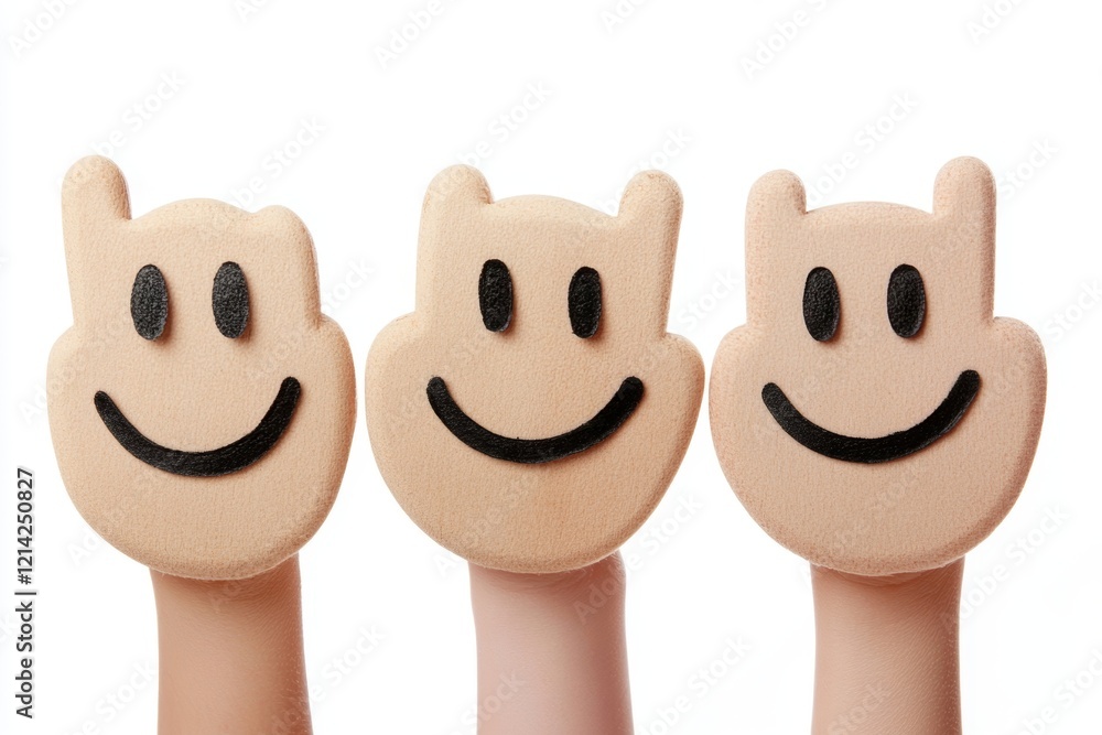 Fototapeta premium Thumb up isolated on white background, Generative AI