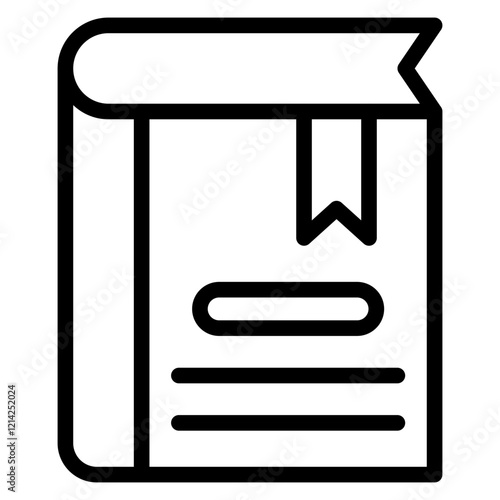 Closed Book Vector Design Icon Style