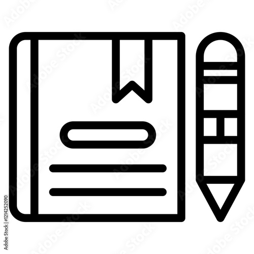 Notebook Vector Design Icon Style