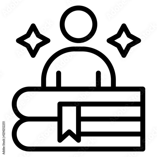 Storyteller Vector Design Icon Style