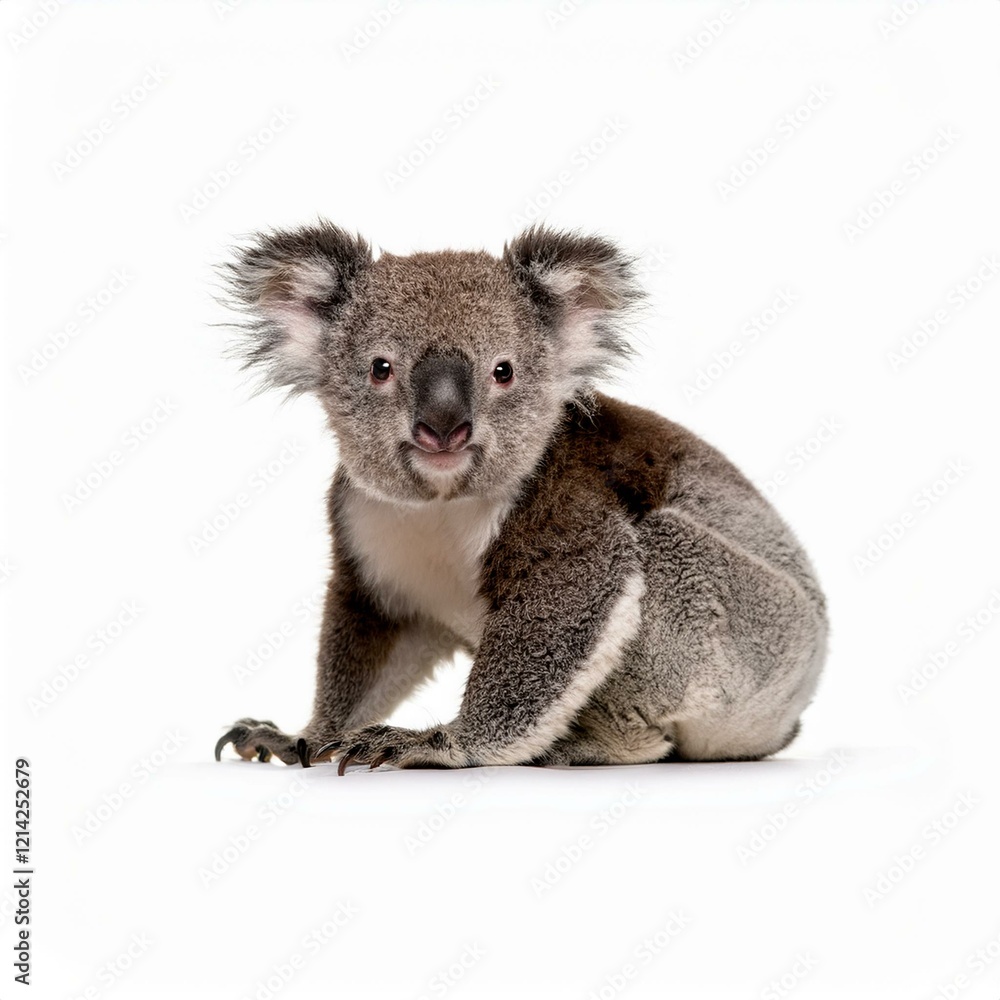Obraz premium Koala in front of a white background