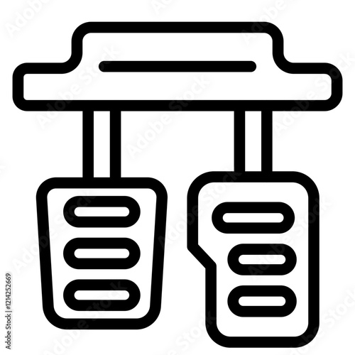 Brake Pedal Vector Design Icon Style