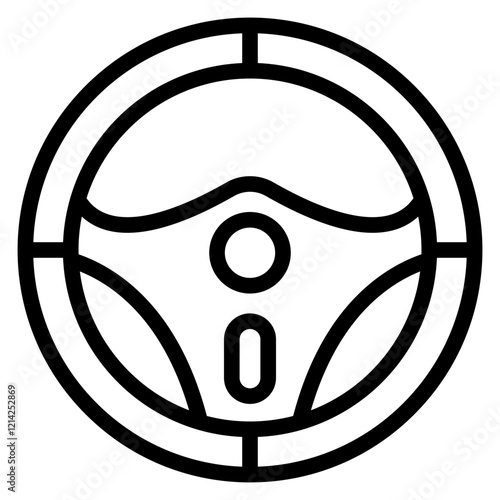 Steering Wheel Vector Design Icon Style