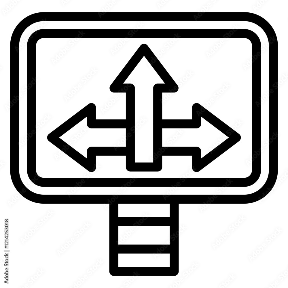 Three-Point Turn Vector Design Icon Style Three-Point Turn Vector Design Icon Style
