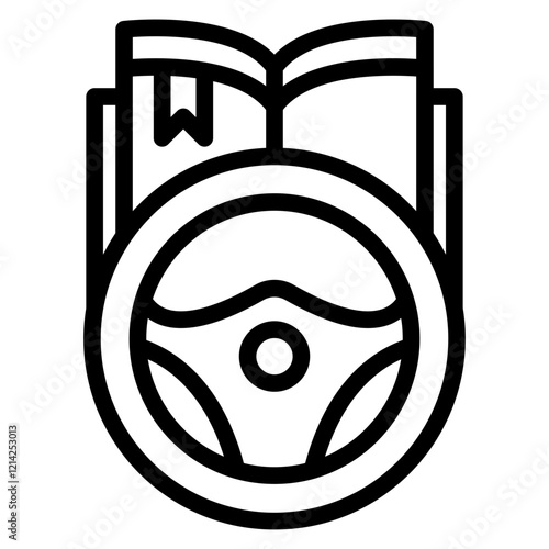 Driver Education Vector Design Icon Style