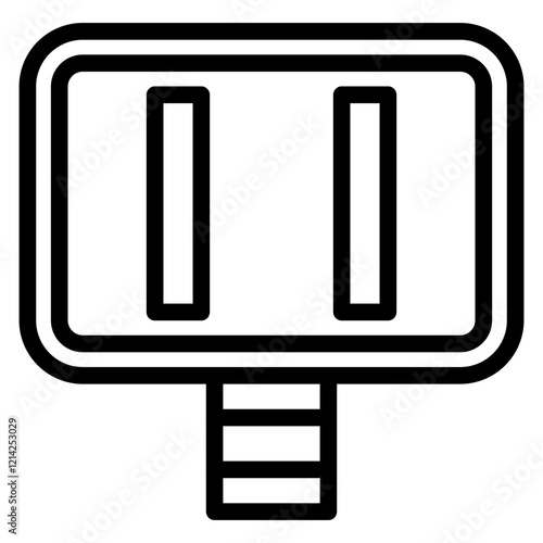 Parallel Parking Vector Design Icon Style