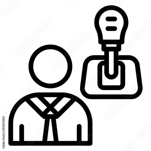 Driver Manual Vector Design Icon Style