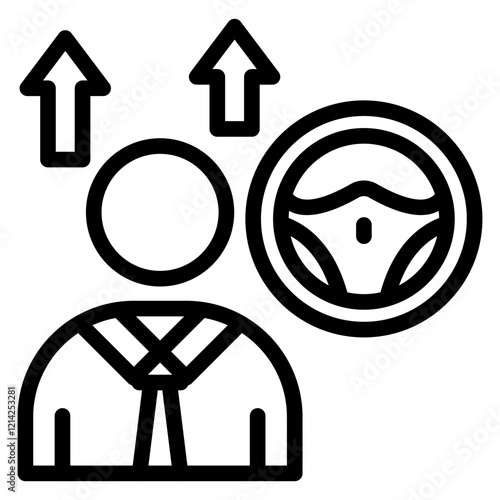 Driving Skills Vector Design Icon Style