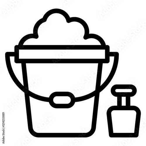Sand pail Vector Design Icon Style