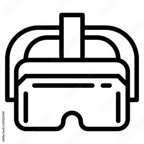 Virtual reality headset Vector Design Icon Style